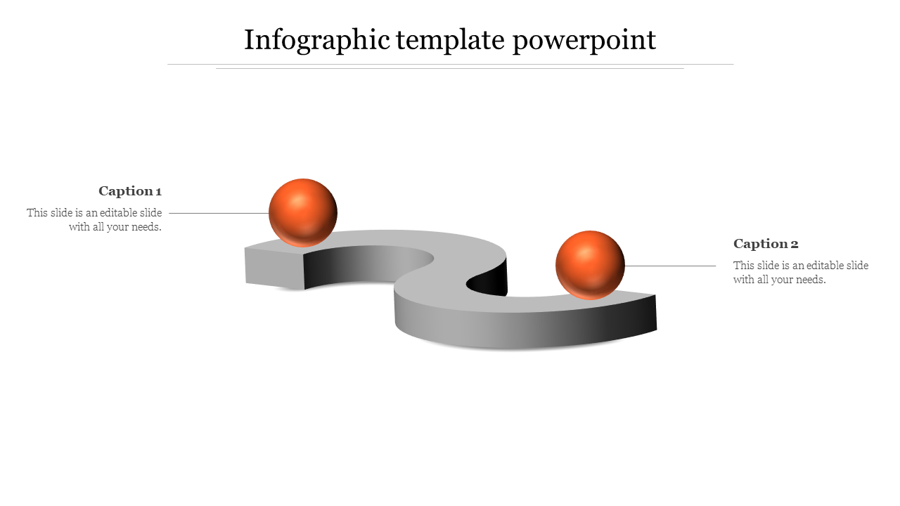 infographic template powerpoint-Orange